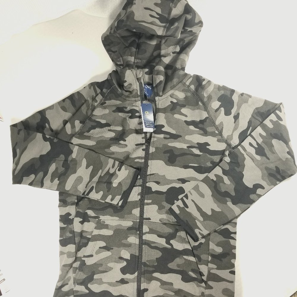 GAP GapFit NWT Performance Hoodie Olive Camo Boy's XS S M L XL 2XL WARM
